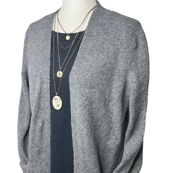 Madewell Cozy Walker Cardigan Alpaca Wool Blend Heather Evening Gray XS M4226 - Picture 16 of 16